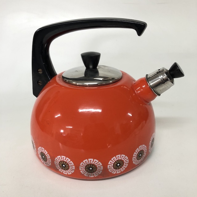 KETTLE, 1970s Retro Orange Floral